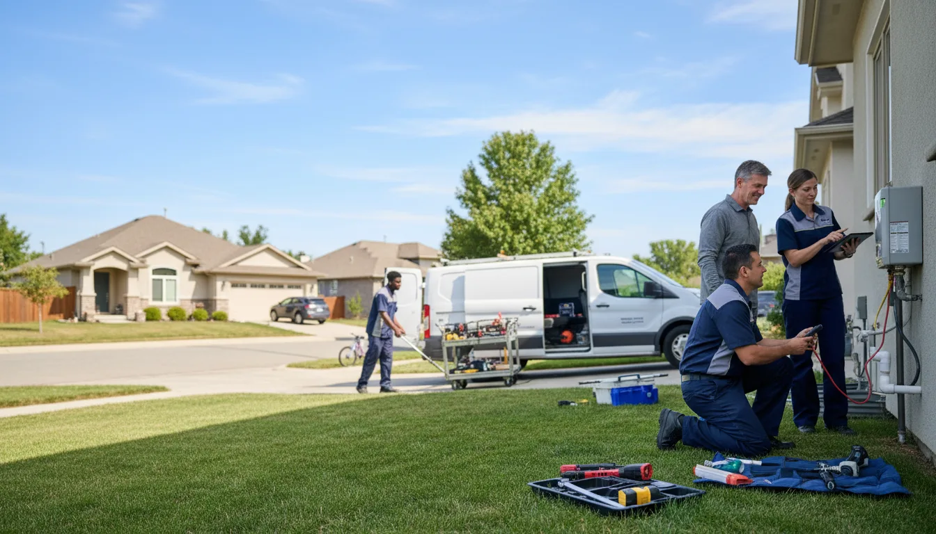 Tankless water heater service in Ellinger, TX